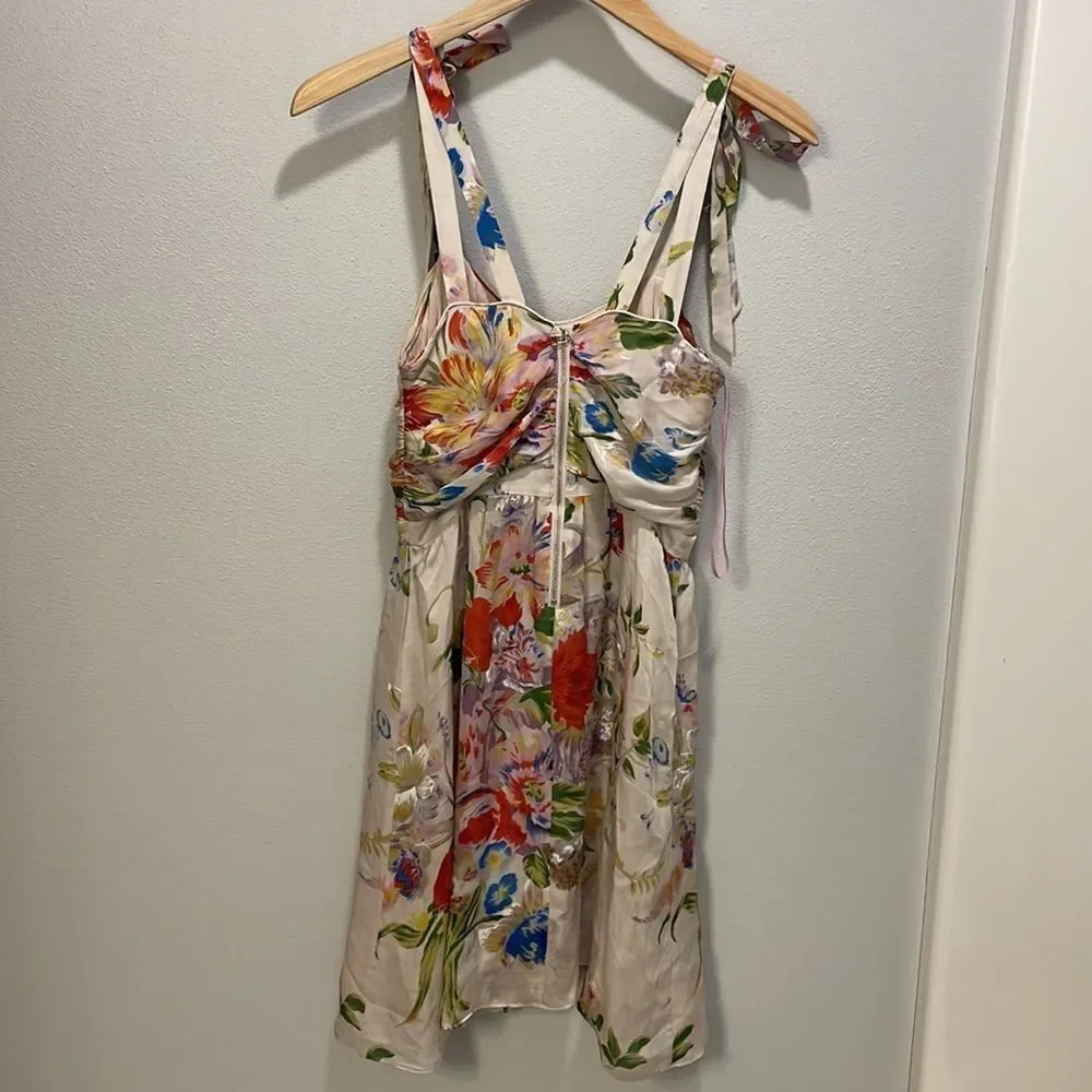 Leifsdottir woman’s silk flowered dress - Picture 2 of 14
